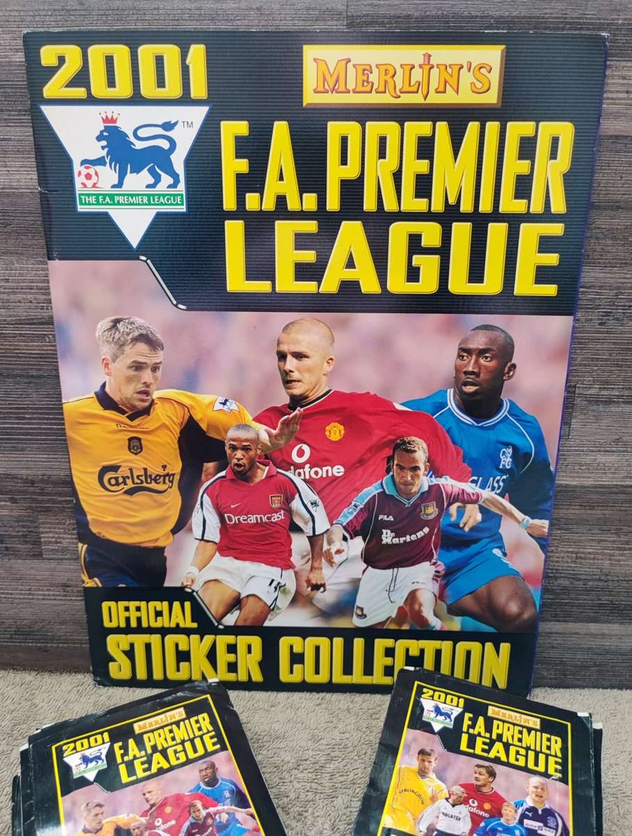 2001 Merlin`s by Topps F.A. Premier League Soccer Sticker Album & Collectible Stickers