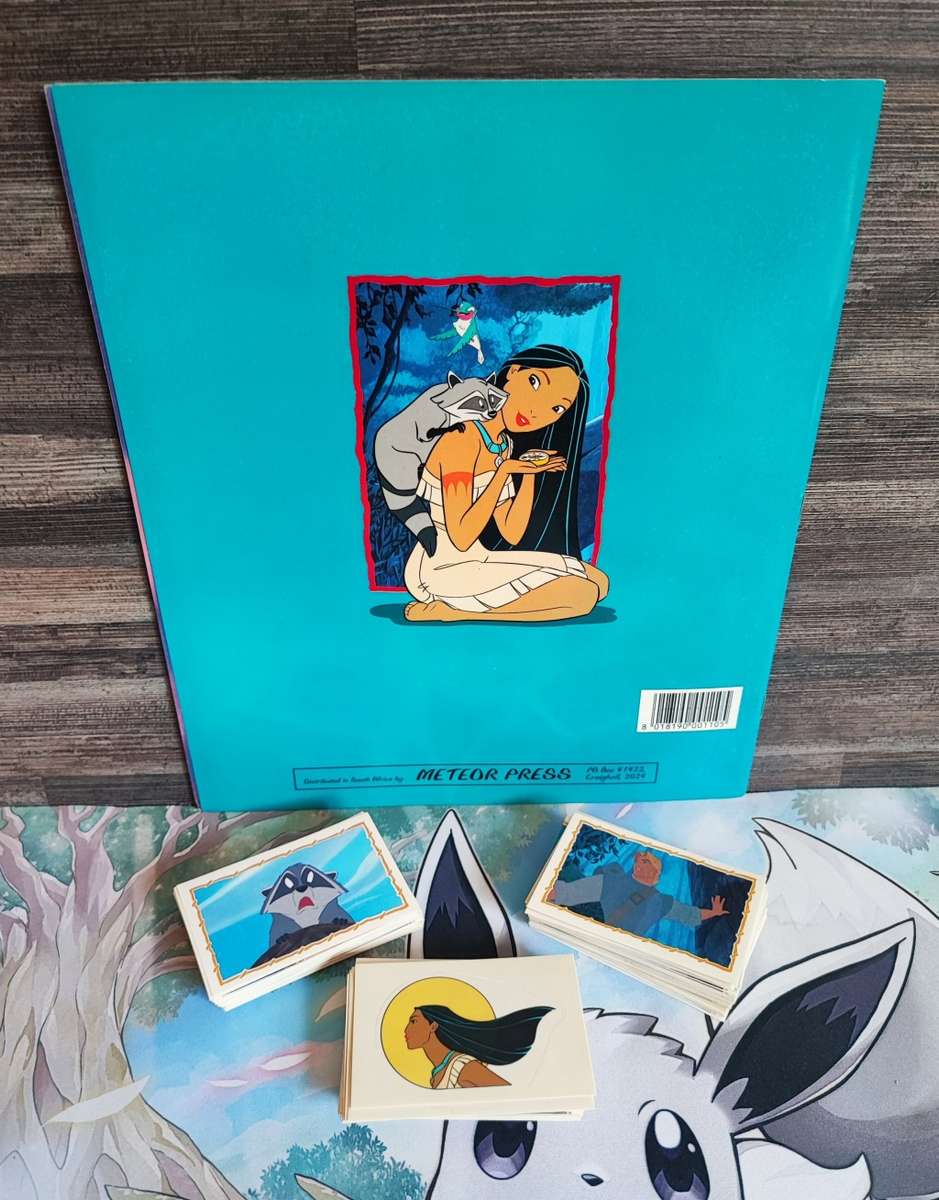 1995 Panini Disney`s Pocahontas Sticker Album & Collectible Stickers