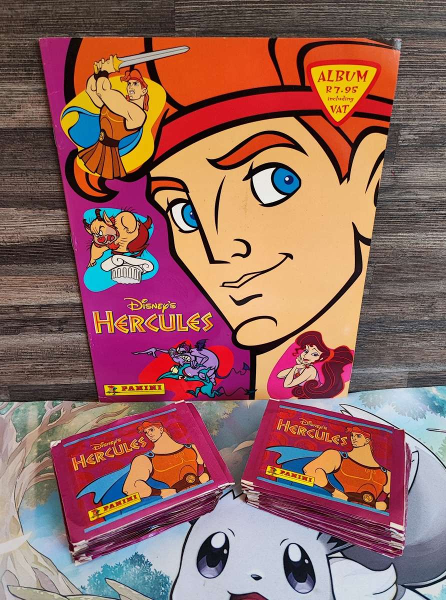 1996 Panini Disney`s Hercules Sticker Album & Collectible Stickers