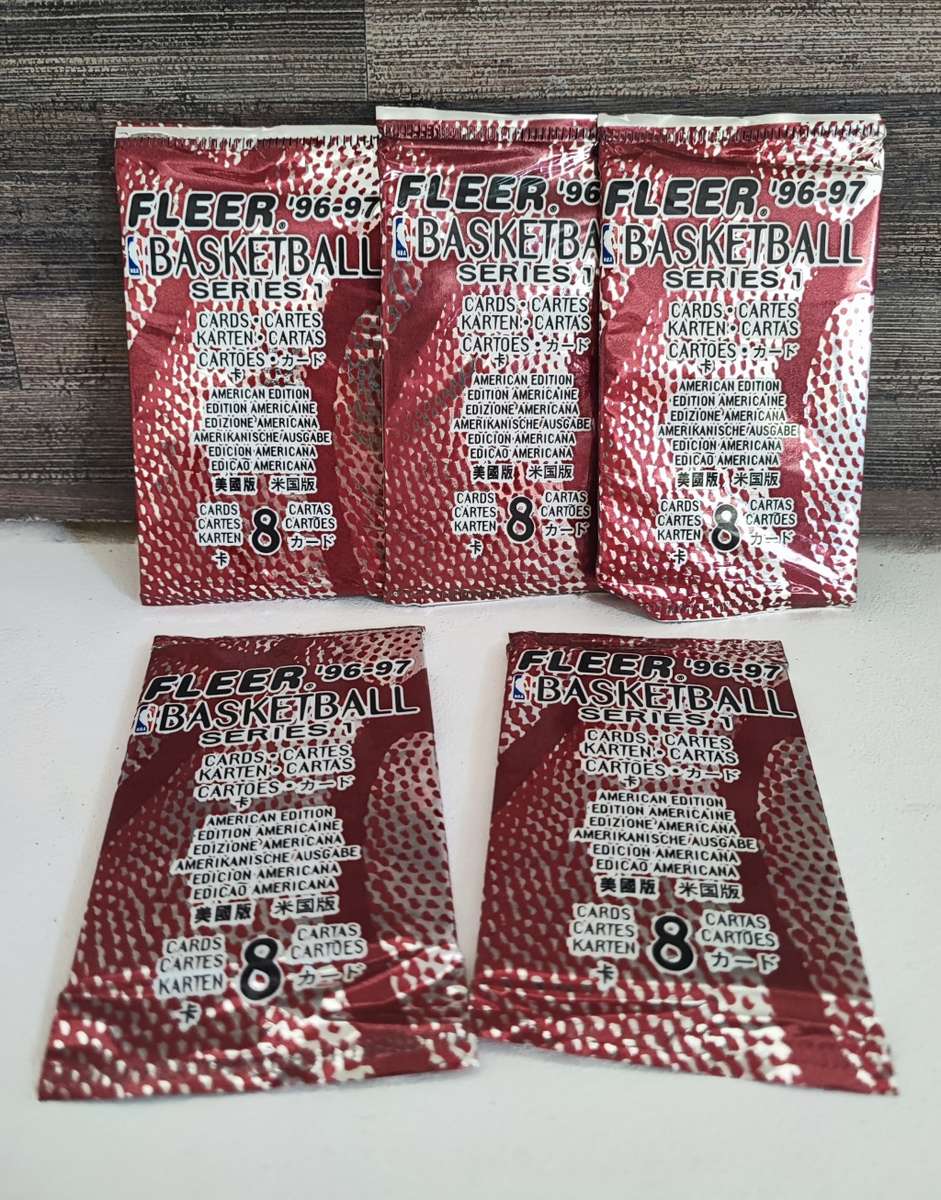 Vintage 96/97 Fleer NBA Basketball Trading Cards(Bid per packet)