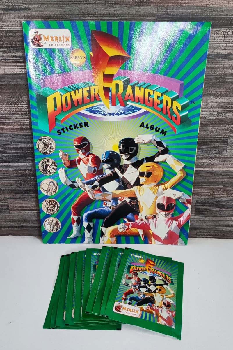 Vintage 1994 Topps Power Rangers Sticker Album & Collectible Stickers(Last One available)