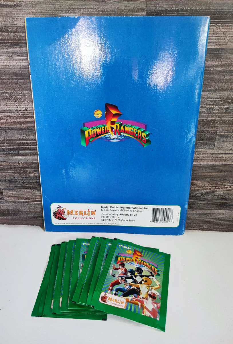Vintage 1994 Topps Power Rangers Sticker Album & Collectible Stickers(Last One available)