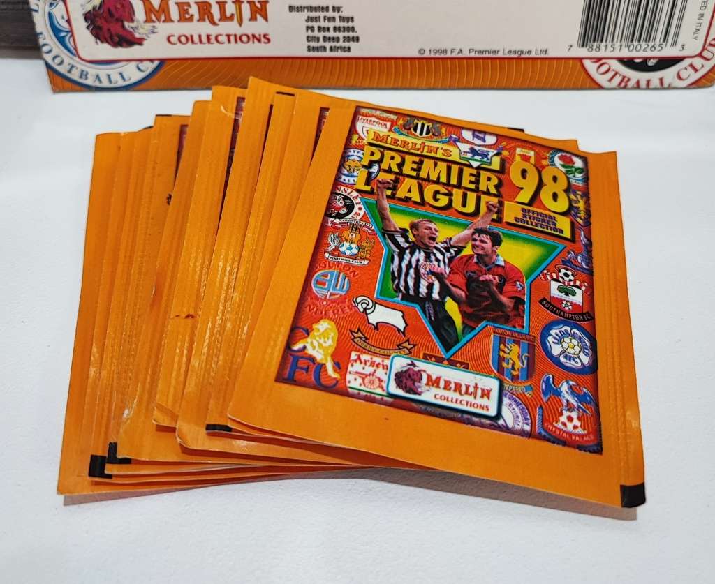 1998 Merlin`s by Topps Premier League Sticker Album & Collectible Stickers