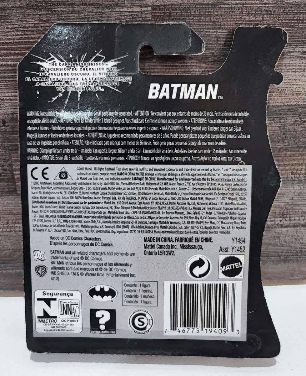 2011 Mattel Batman The Dark Knight Rises Figure - Grey Suit