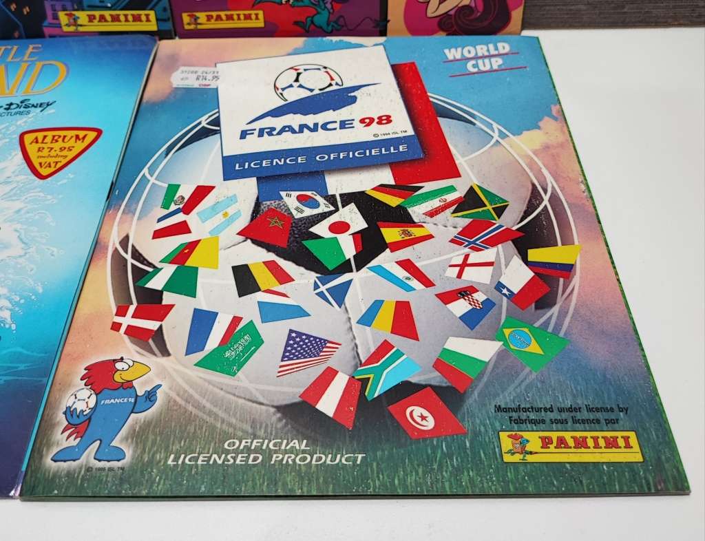 Vintage Panini Mixed Sticker Albums