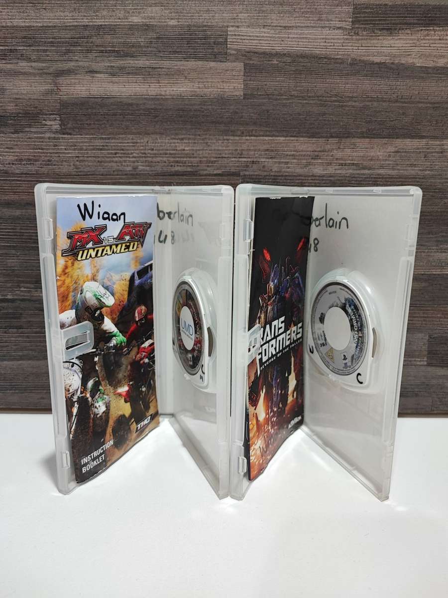 PSP Games MX vs ATV Untamed and Transformers