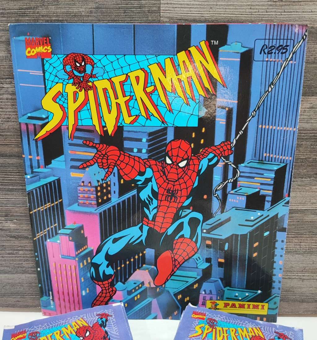 1995 Panini Marvel`s Spiderman Sticker Album and Collectible Stickers