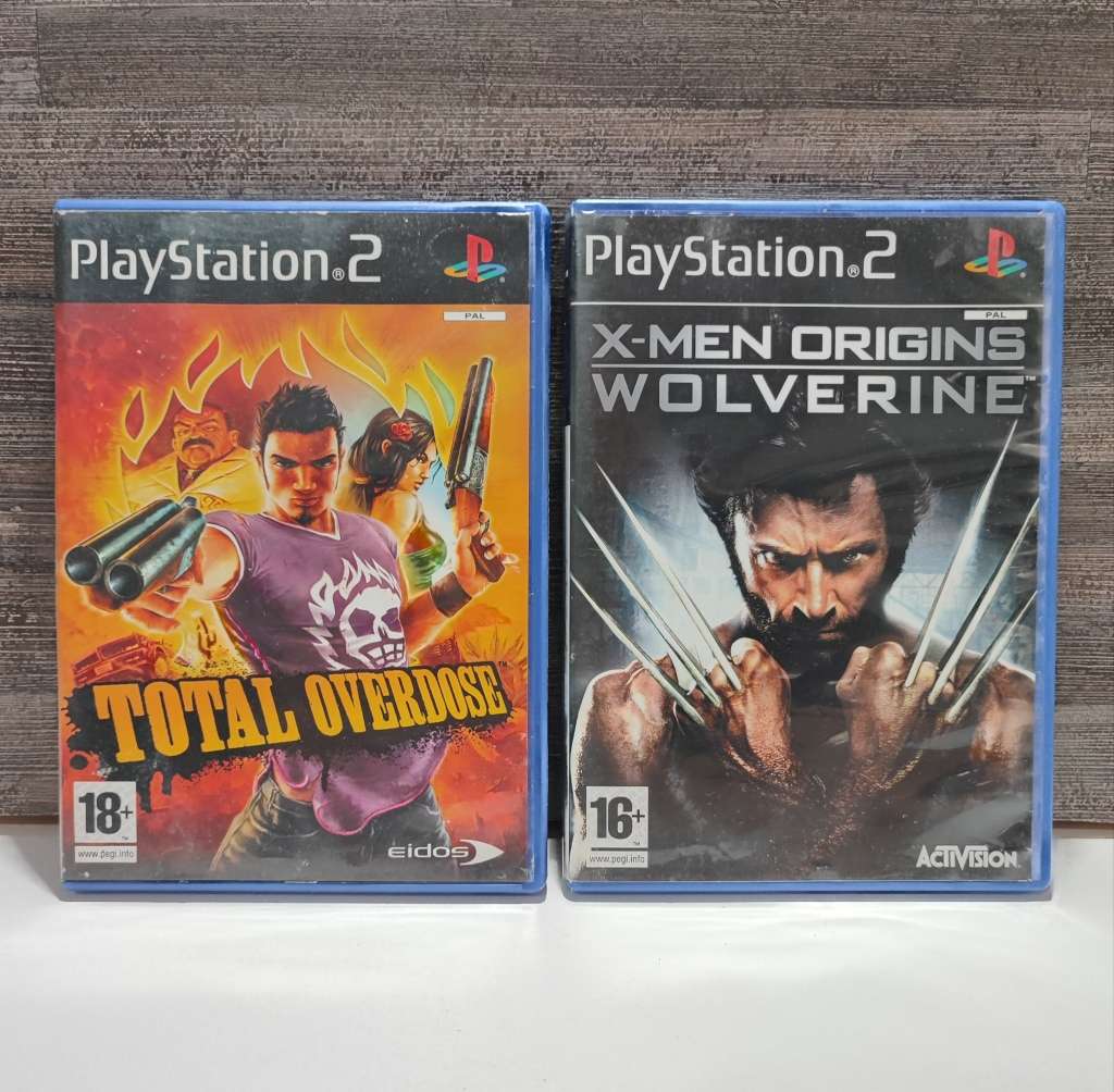 Playstation 2 Games - Total Overdose and X Men Origins Wolverine