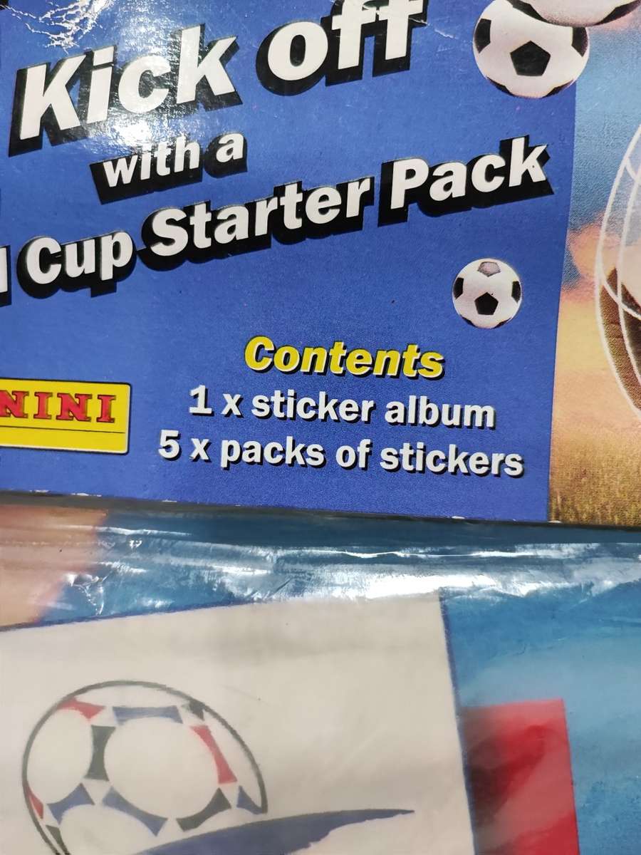 1998 Panini France World Cup Soccer Sticker Album Starter pack