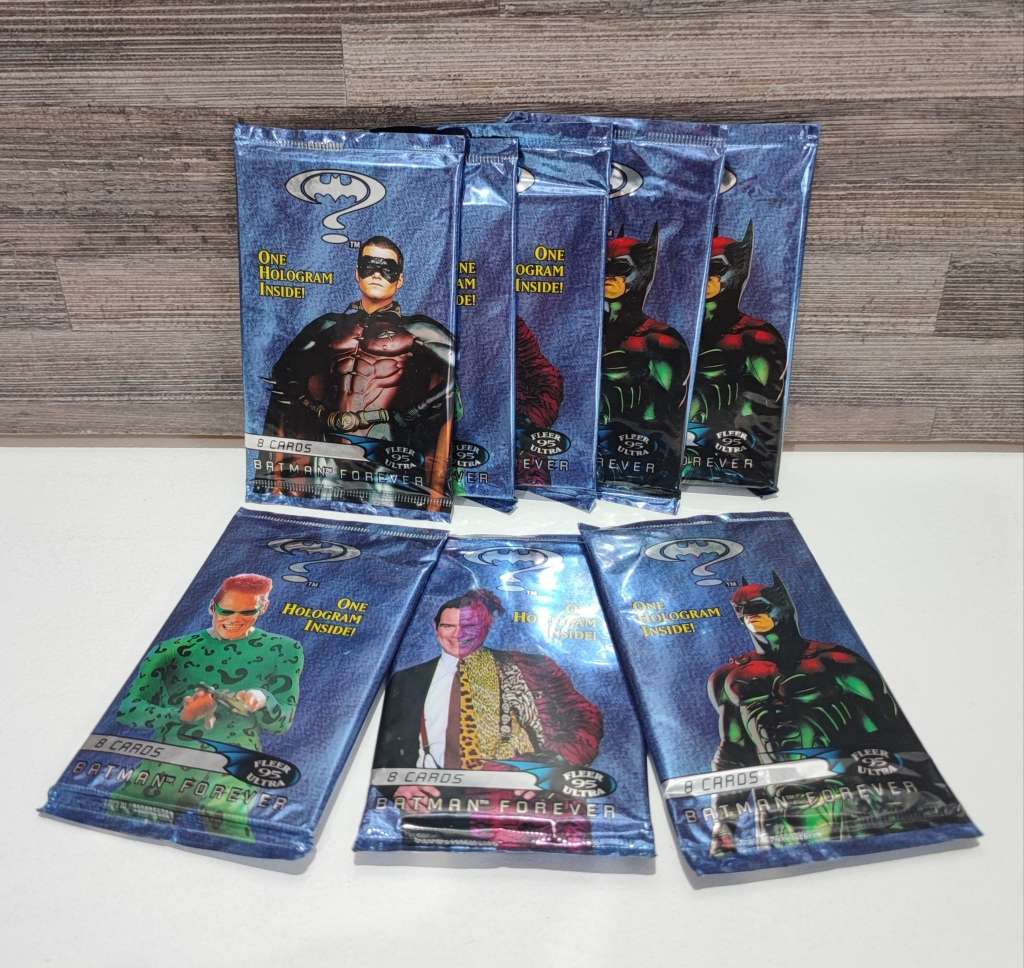 1995 Fleer Batman Forever Trading Cards(Bid per packet)