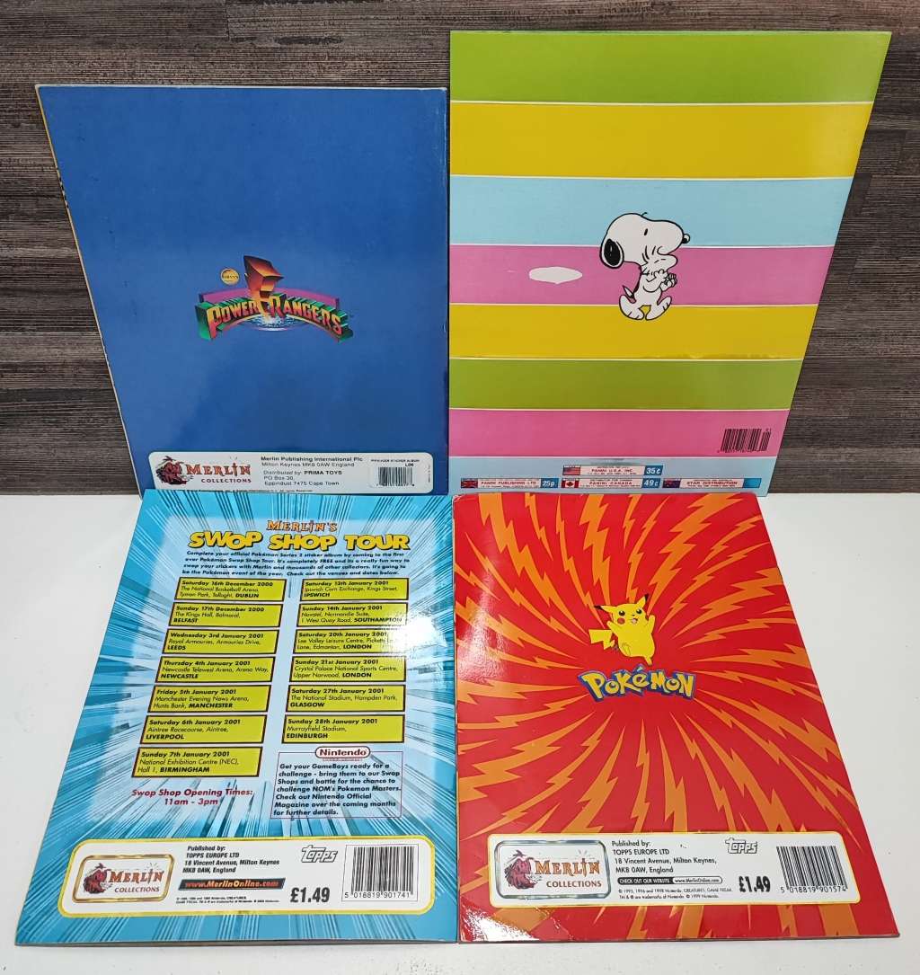 Vintage Topps/Panini Mixed Sticker Albums