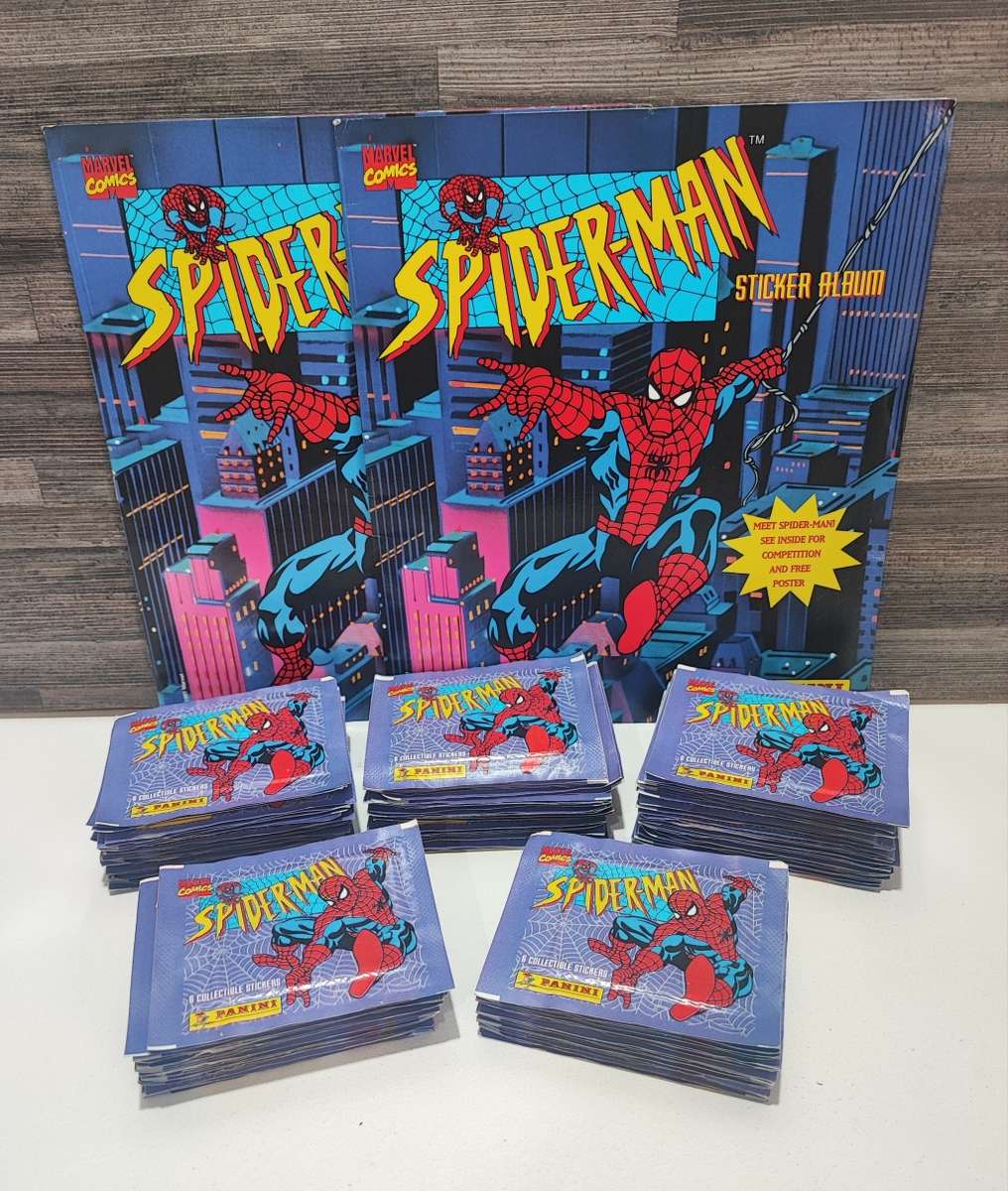 1995 Panini Marvel`s Spiderman 2 x Sticker Albums and Collectible Stickers