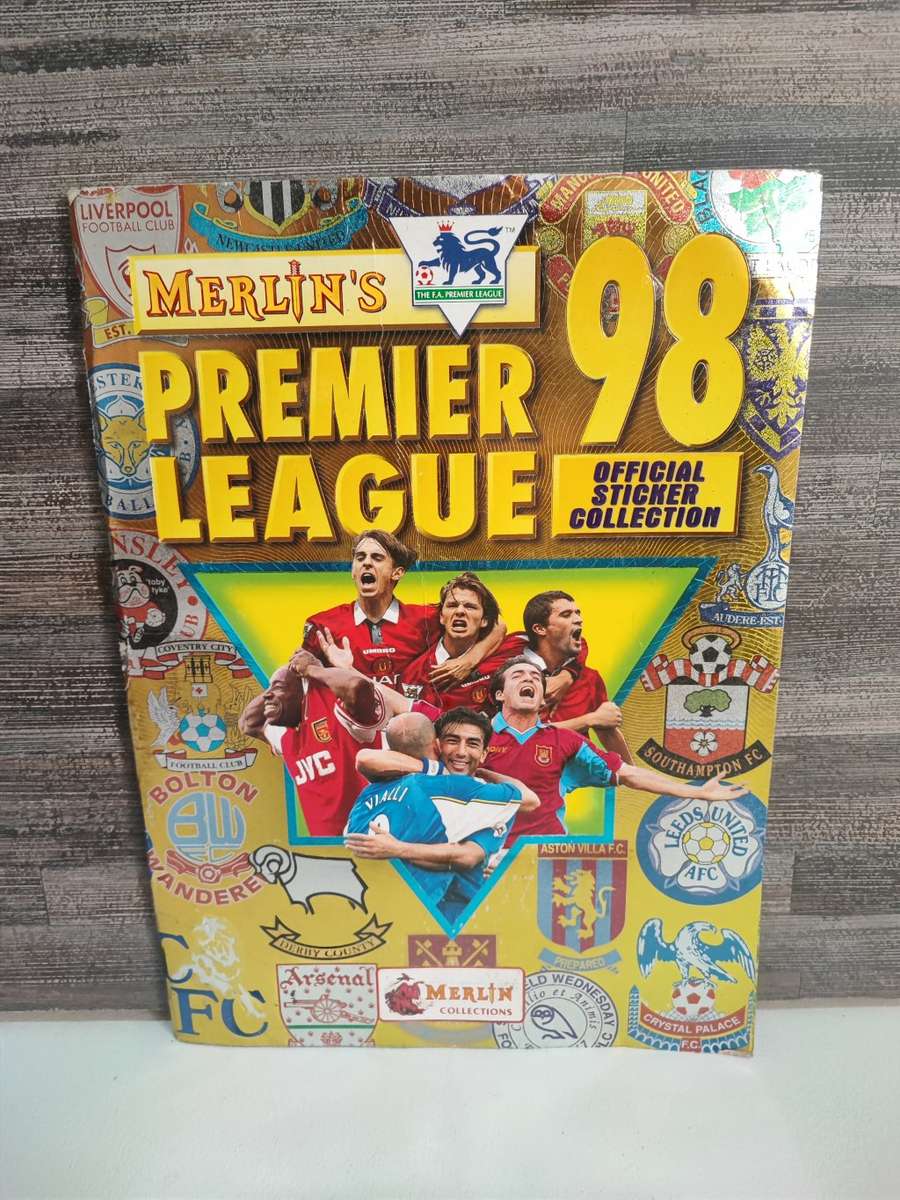 1998 Merlin`s by Topps Premier League Sticker Album & Collectible Stickers