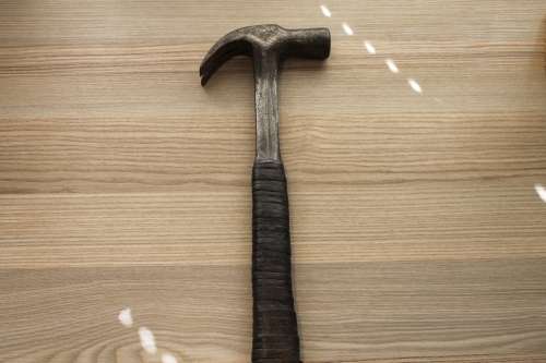 Vintage Estwing Claw hammer Leather handle