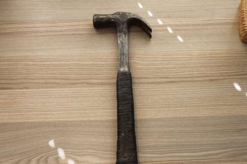 Vintage Estwing Claw hammer Leather handle