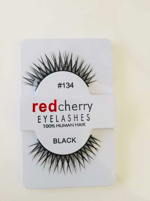 RED CHERRY SERIE Eyelashes 100% Human Hair Black#160