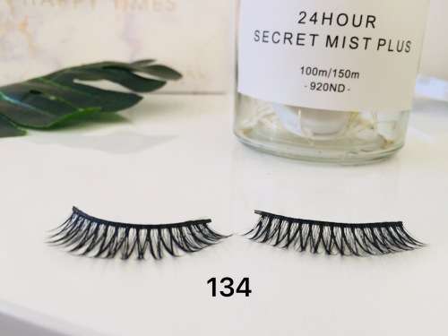 RED CHERRY SERIE Eyelashes 100% Human Hair Black#160