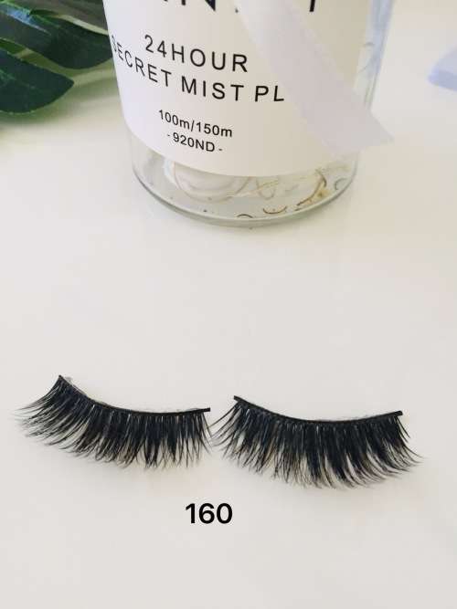 RED CHERRY SERIE Eyelashes 100% Human Hair Black#160