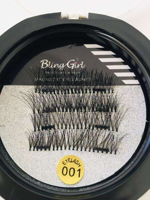 BlingGirl Magnetic eyelashes with 3 magnet handmade 3D/6D magnetic lashes natural false eyelash#011