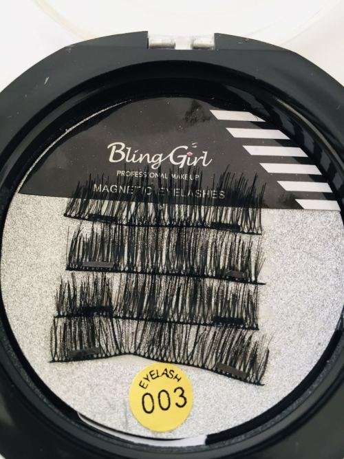 BlingGirl Magnetic eyelashes with 3 magnet handmade 3D/6D magnetic lashes natural false eyelash#011
