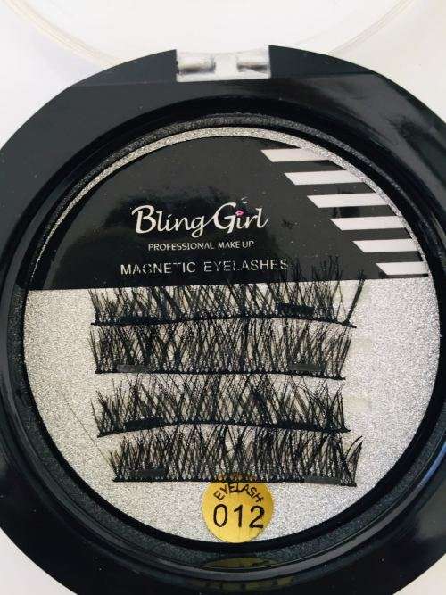 BlingGirl Magnetic eyelashes with 3 magnet handmade 3D/6D magnetic lashes natural false eyelash#011