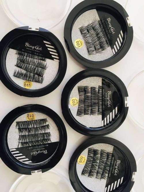 BlingGirl Magnetic eyelashes with 3 magnet handmade 3D/6D magnetic lashes natural false eyelash#011