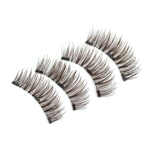 BlingGirl Magnetic eyelashes with 3 magnet handmade 3D/6D magnetic lashes natural false eyelash#011