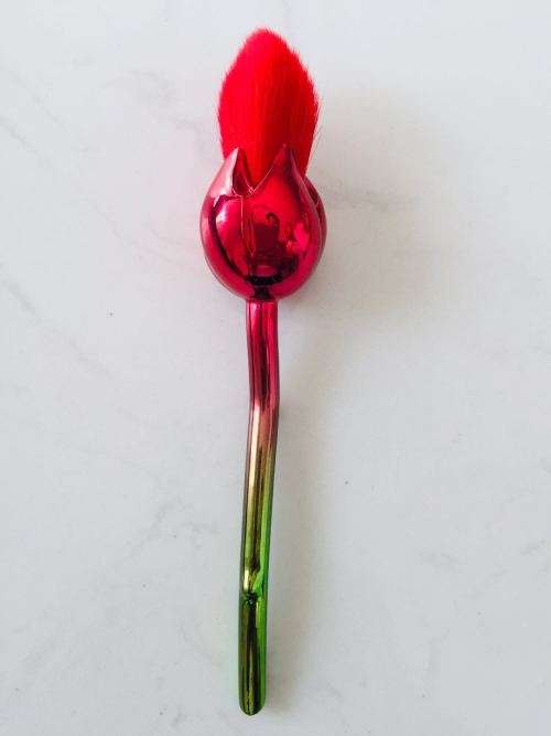 Rose Flower Shaped Makeup Brushes Set Women Powder Foundation Brushes Blush--3.5cm