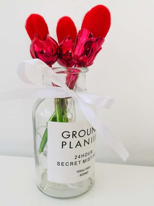 Rose Flower Shaped Makeup Brushes Set Women Powder Foundation Brushes Blush--3.5cm