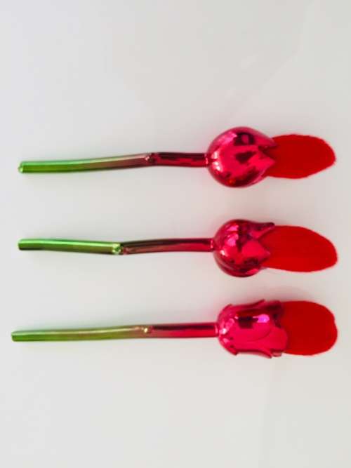 Rose Flower Shaped Makeup Brushes Set Women Powder Foundation Brushes Blush--3.5cm