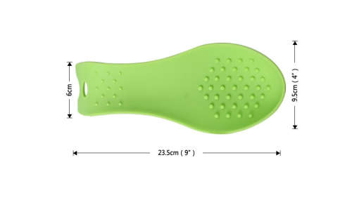 Silicone Spoon Rest Waterproof Cooking Tools Placemat Mat Rest for Dining Table FDA approve--red