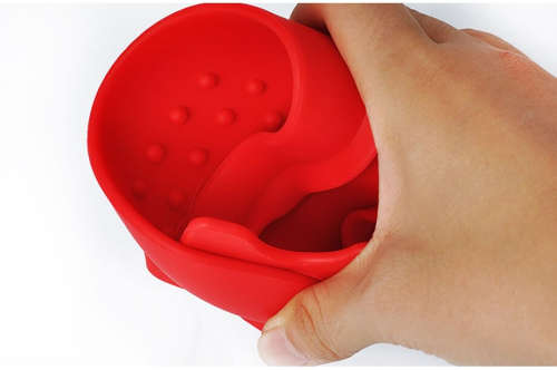 Silicone Spoon Rest Waterproof Cooking Tools Placemat Mat Rest for Dining Table FDA approve--red