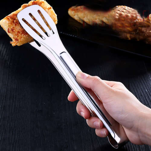 1PC Stainless Steel Kitchen Tongs BBQ Clip Food Tongs