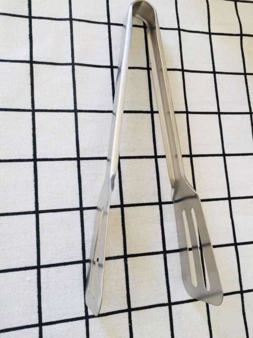 1PC Stainless Steel Kitchen Tongs BBQ Clip Food Tongs