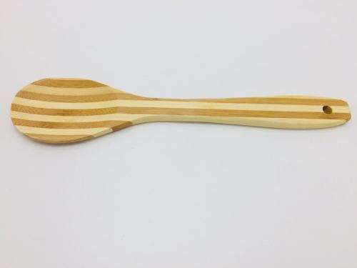 Bamboo Kitchen Wooden Round Cooking Tools Spoon Spatula Mixing Small Bamboo Spoon Holder