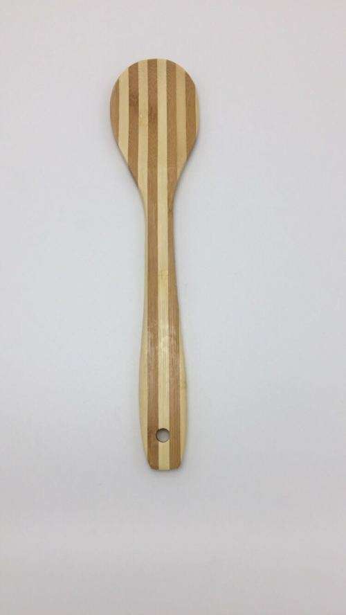 Bamboo Kitchen Wooden Round Cooking Tools Spoon Spatula Mixing Small Bamboo Spoon Holder