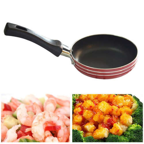 Mini Cooking Pan Non-Stick Frying Pan Portable Breakfast Pan with Handle Suitable for Frying Eggs