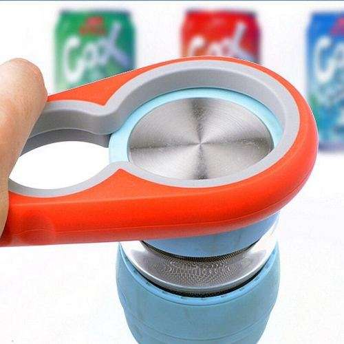 4 In 1 Handy Screw Cap Jar Bottle Opener Multifunctional Purpose Can Opener Kitchen Gadgets-orange