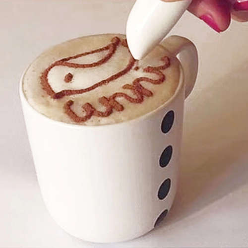 Coffeeware Electrical Latte Art Pen for Coffee Cake Spice Pen Cake Decoration Pen--purple