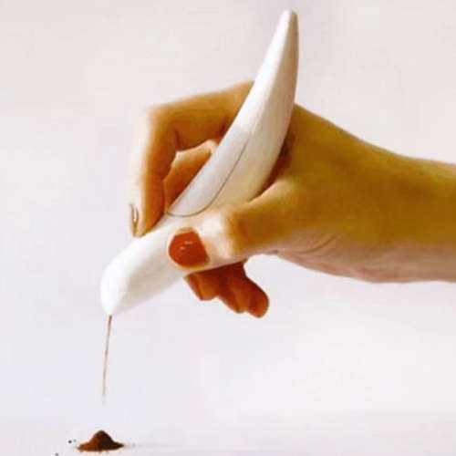Coffeeware Electrical Latte Art Pen for Coffee Cake Spice Pen Cake Decoration Pen--purple