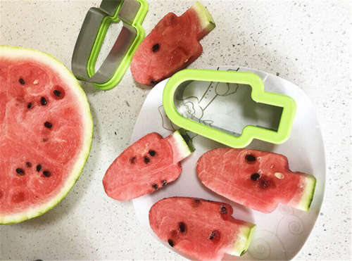 Watermelon Slicer Fruit Tool Kitchen Gadgets Stainless Steel Melon Cutter--green