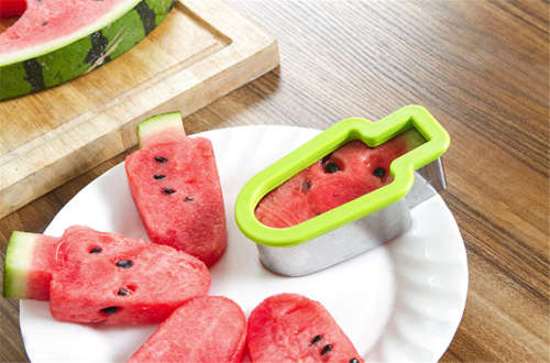 Watermelon Slicer Fruit Tool Kitchen Gadgets Stainless Steel Melon Cutter--green