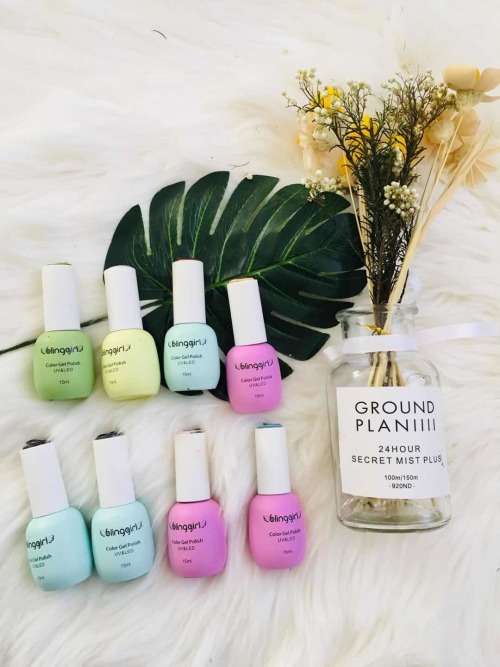 blinggirl Soak Off UV LED Gel Nail Polish Glitter Nails Art 72 Color Gel Polish Long Lasting