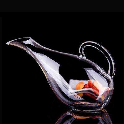 Glass Swan-shape Wine Decanter Aerator Container Wine Dispenser Carafe with Handle New Wine Bottle