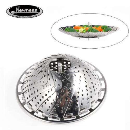 Multifunctional Vegetable steamer/Progressive stainless steel in-pot steamer basket/Folder steamer