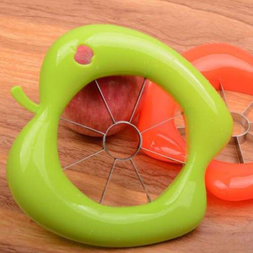Cut Fruit Multi-function Stainless Steel Shredders Slicers Cut The Apple Device Apple Cutter -orange