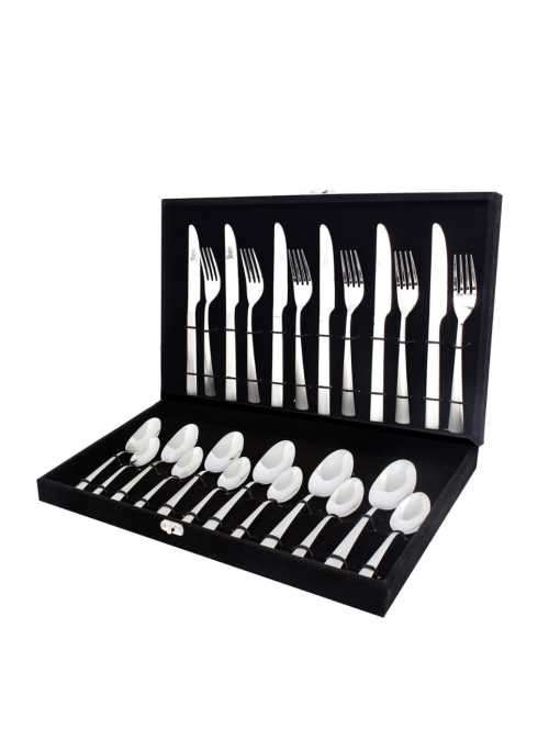 24 Pcs / set Dinnerware Set top Stainless Steel Dinner Knife and Fork Cutlery Set With Gift Box
