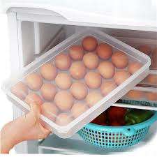 34 Grid Clear Portable Home Picnic Egg Box Egg Container Dispenser with Lid for Eggs Egg tray