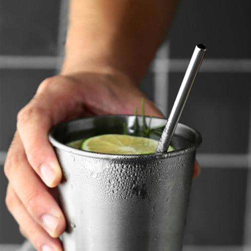 Stainless steel straw set 7pcs straw set Straight straw