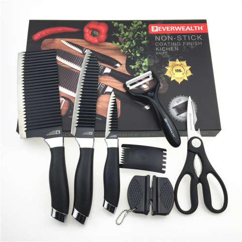 7pcs Knife set Non stick knife set Everwealth knife set Kitchen knife set